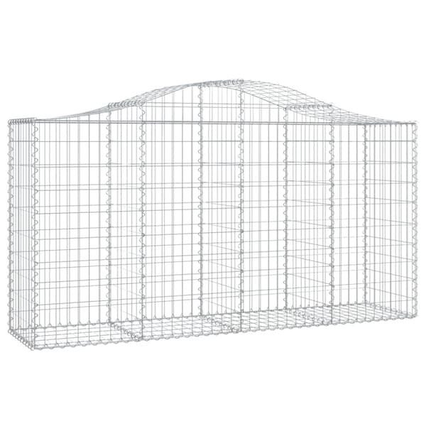 buede gabionkurve 50 stk. 200x50x100/120 cm galvaniseret jern