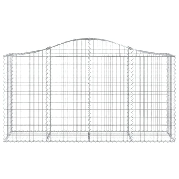 buede gabionkurve 50 stk. 200x50x100/120 cm galvaniseret jern