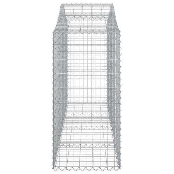 buede gabionkurve 50 stk. 200x50x100/120 cm galvaniseret jern