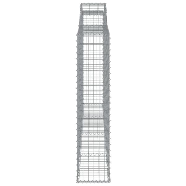 buede gabionkurve 5 stk. 300x30x140/160 cm galvaniseret jern