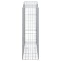 Miniatyrbillede 5 af 6: buede gabionkurve 2 stk. 200x50x160/180 cm galvaniseret jern