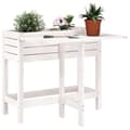 Miniatyrbillede 1 af 10: plantekasse med foldbar bordplade massivt fyrretræ hvid
