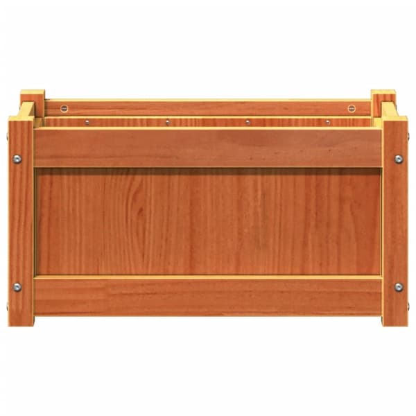 plantekasse 60x31x31 cm massivt fyrretræ gyldenbrun