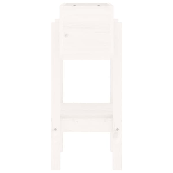 plantekasse 62x30x69 cm massivt fyrretræ hvid