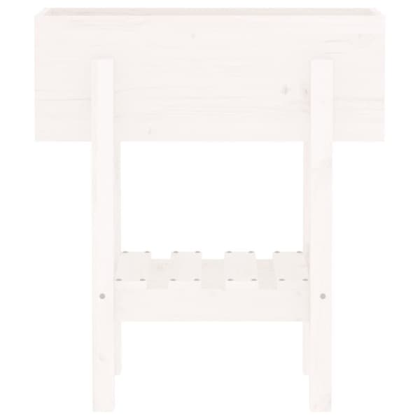 plantekasse 62x30x69 cm massivt fyrretræ hvid