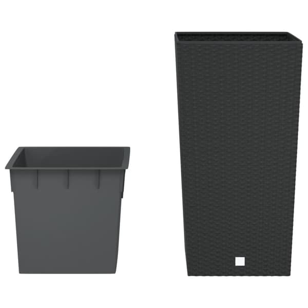 plantekrukke 21/49 l udtagelig indsats PP rattanlook antracit
