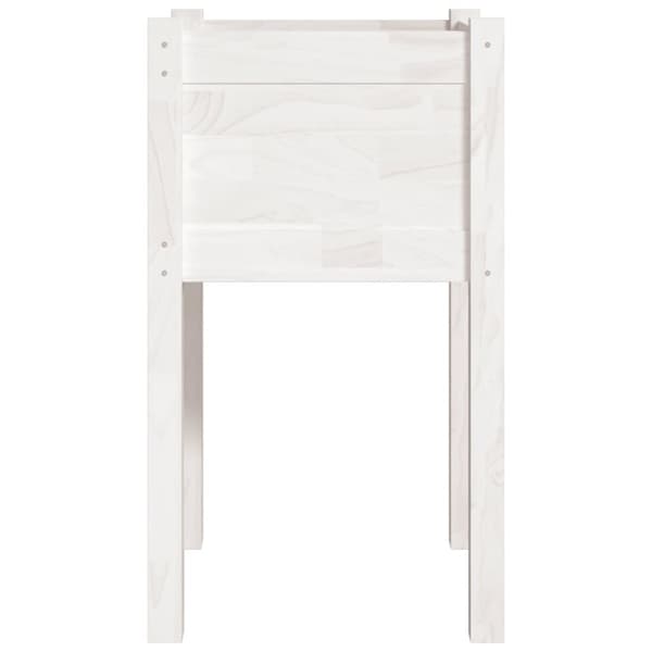 plantekasse 40x40x70 cm massivt fyrretræ hvid