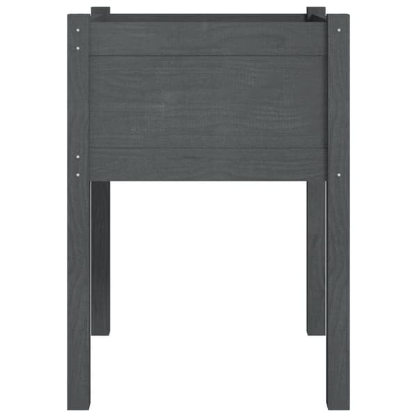 plantekasse 50x50x70 cm massivt fyrretræ grå