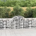 Miniatyrbillede 1 af 5: buet gabionkurv 200x50x80/100 cm galvaniseret jern