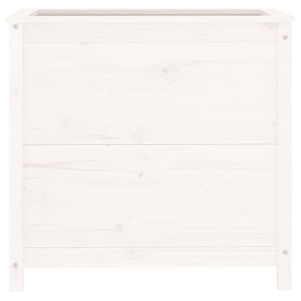 plantekasse 82,5x40x78 cm massivt fyrretræ hvid