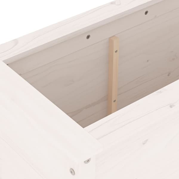 plantekasse 82,5x40x78 cm massivt fyrretræ hvid