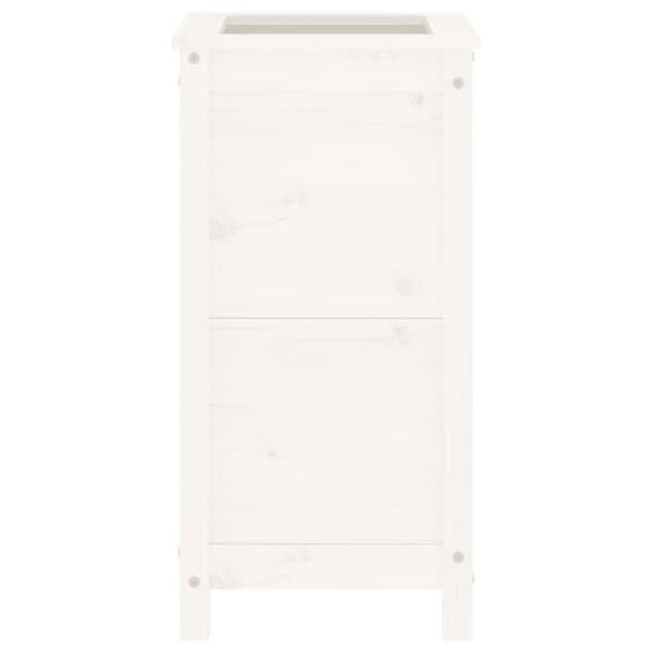 plantekasse 40x40x78 cm massivt fyrretræ hvid