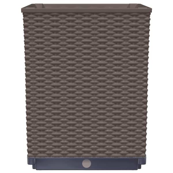 plantekasser 2 stk. 30x30x37 cm polypropylen brun