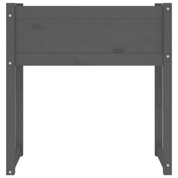 plantekasse 78x40x81 cm massivt fyrretræ grå