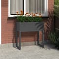Miniatyrbillede 1 af 9: plantekasse 78x40x81 cm massivt fyrretræ grå