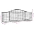 Miniatyrbillede 6 af 6: buede gabionkurve 3 stk. 200x50x60/80 cm galvaniseret jern