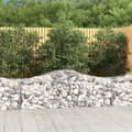 Miniatyrbillede 1 af 6: buede gabionkurve 3 stk. 200x50x60/80 cm galvaniseret jern