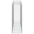 Miniatyrbillede 5 af 6: buede gabionkurve 2 stk. 200x50x140/160 cm galvaniseret jern