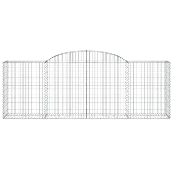 buede gabionkurve 5 stk. 300x50x100/120 cm galvaniseret jern