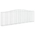 Miniatyrbillede 3 af 6: buede gabionkurve 4 stk. 400x30x120/140 cm galvaniseret jern