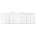 Miniatyrbillede 4 af 6: buede gabionkurve 4 stk. 400x30x120/140 cm galvaniseret jern