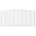 Miniatyrbillede 4 af 6: buede gabionkurve 3 stk. 400x50x180/200 cm galvaniseret jern