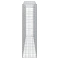 Miniatyrbillede 5 af 6: buede gabionkurve 3 stk. 400x50x180/200 cm galvaniseret jern