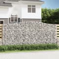 Miniatyrbillede 1 af 6: buede gabionkurve 3 stk. 400x50x180/200 cm galvaniseret jern