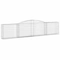 Miniatyrbillede 3 af 6: buede gabionkurve 10 stk. 400x30x80/100 cm galvaniseret jern