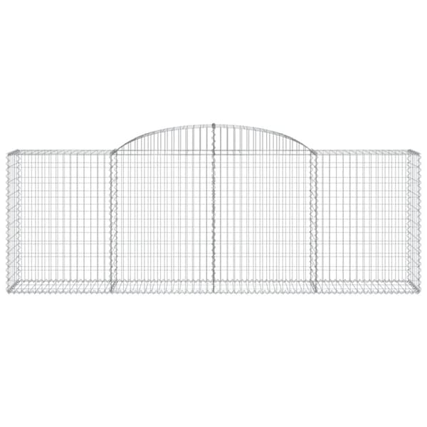 buede gabionkurve 11 stk. 300x50x100/120 cm galvaniseret jern