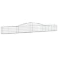 Miniatyrbillede 3 af 6: buede gabionkurve 3 stk. 400x30x40/60 cm galvaniseret jern