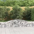 Miniatyrbillede 1 af 6: buede gabionkurve 3 stk. 400x30x40/60 cm galvaniseret jern