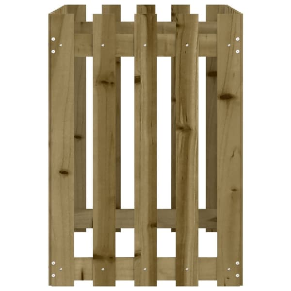 højbed med stakitdesign 100x50x70 cm imprægneret fyrretræ