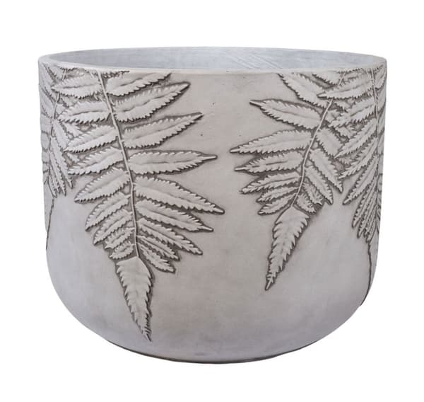 Planteholder FERN D55xH43,5cm, hvit/grå
