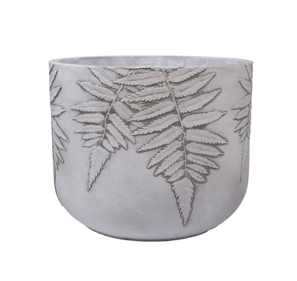 Planteholder FERN D44xH36cm, hvit/grå