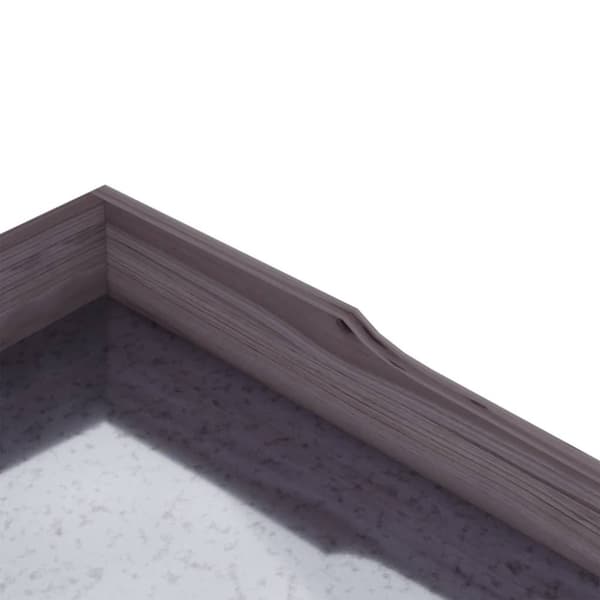 vidaXL Växtbord med hyllor grå 78x38x82,5 cm massivt granträ