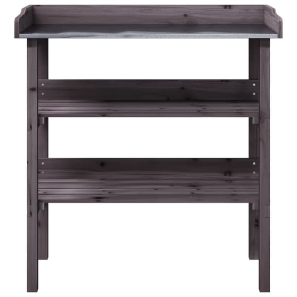 vidaXL plantebord med hylder 78x38x82,5 cm massivt grantræ
