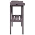 Miniatyrbilde 4 av 9: vidaXL Plantebord med hylle grå 78x38x82,5 cm heltre gran