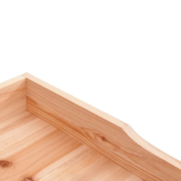 vidaXL Plantebord med hylle brun 78x38x82,5 cm heltre gran