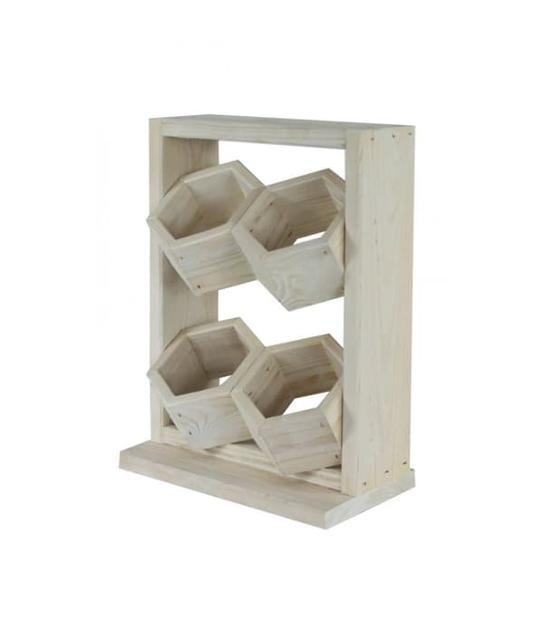 Træ vertikale plantekasser RD-8/2x2 - Hvide
