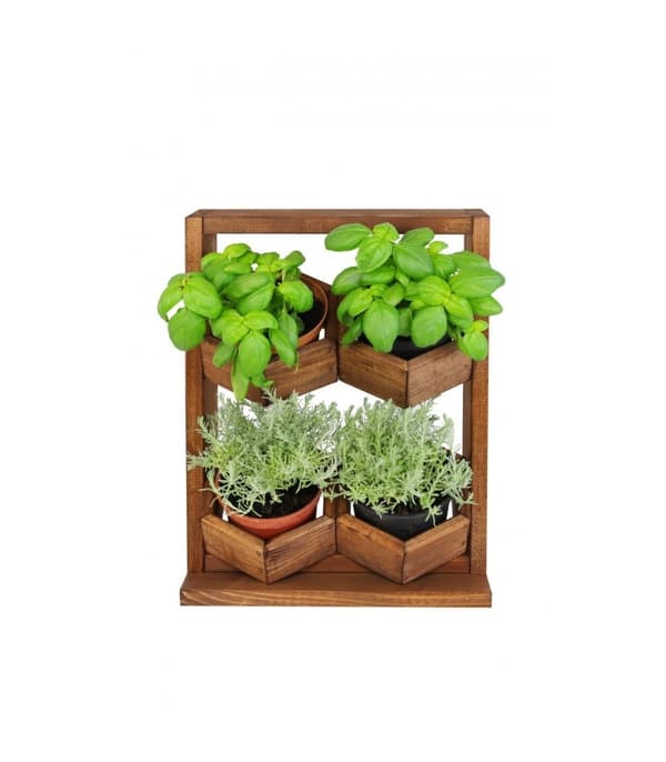 Træ vertikale plantekasser RD-8/2x2 - Elm