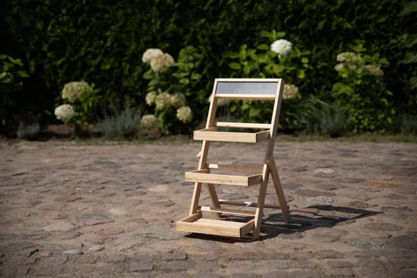 Träblomsterhylla /70x39x48 cm/ Naturlig finish