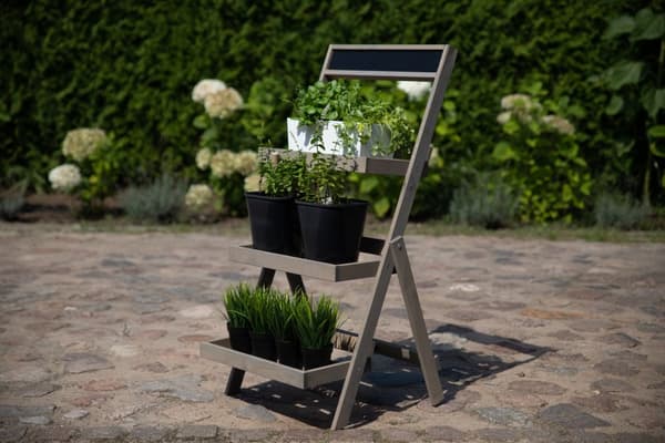 Träblomsterhylla /100x52x52 cm/ Finish Grå