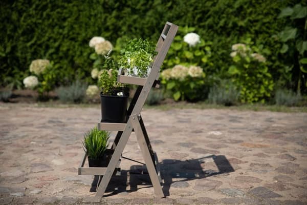 Träblomsterhylla /100x52x52 cm/ Finish Grå