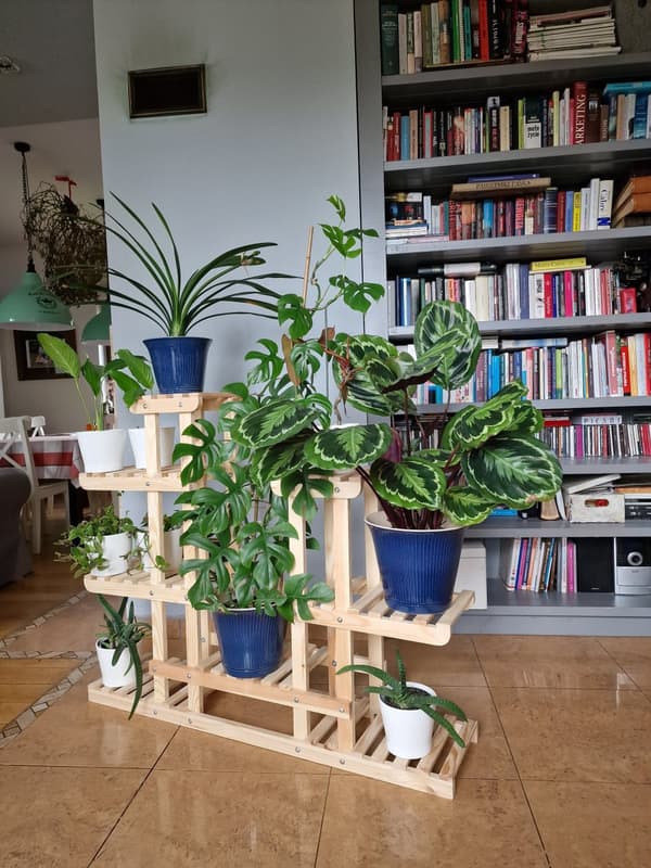 Monitasoinen puinen kukkaruukku RKB /95x116x25/ Luonnonvärisenä