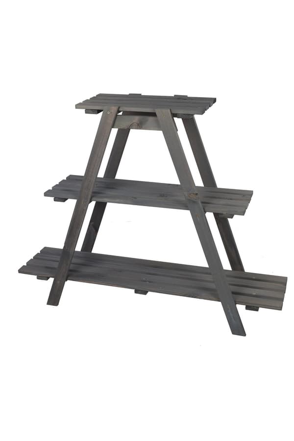 Trälåda 79x101x26 cm - RP/ 3-nivå/ Grå