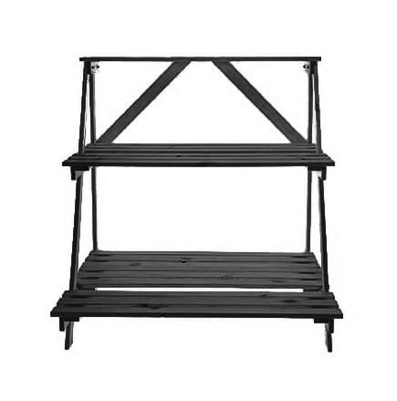 Trälåda 90x85x67 cm - RP/ 3-nivåer/ Grå