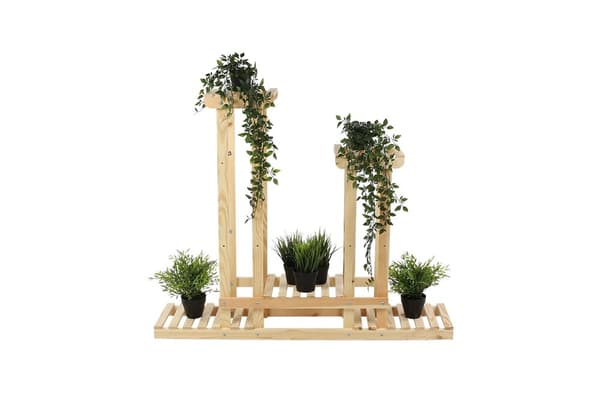 Mångnivå blomsterställning 5-hyllor RKB /95x116x25/ Naturlig