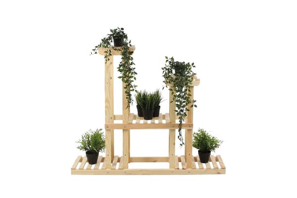 Mångnivå blomsterställning 5-hyllor RKB /95x116x25/ Naturlig