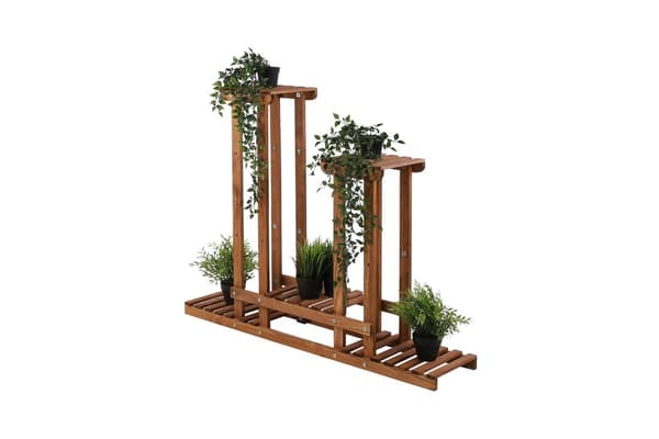 Multilevel blomsterstativ 5-hyldet RKB /95x116x25/ Brun